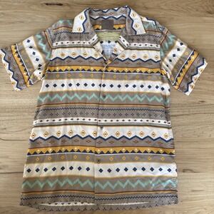 Ottway Australia Reggie Shirt Aztec Print Western  Men's L